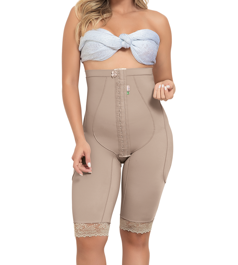 STYLE 4002: HIGH WAIST BERMUDA SCULPTING BODY SHAPER WITH THIGH SLIMMER